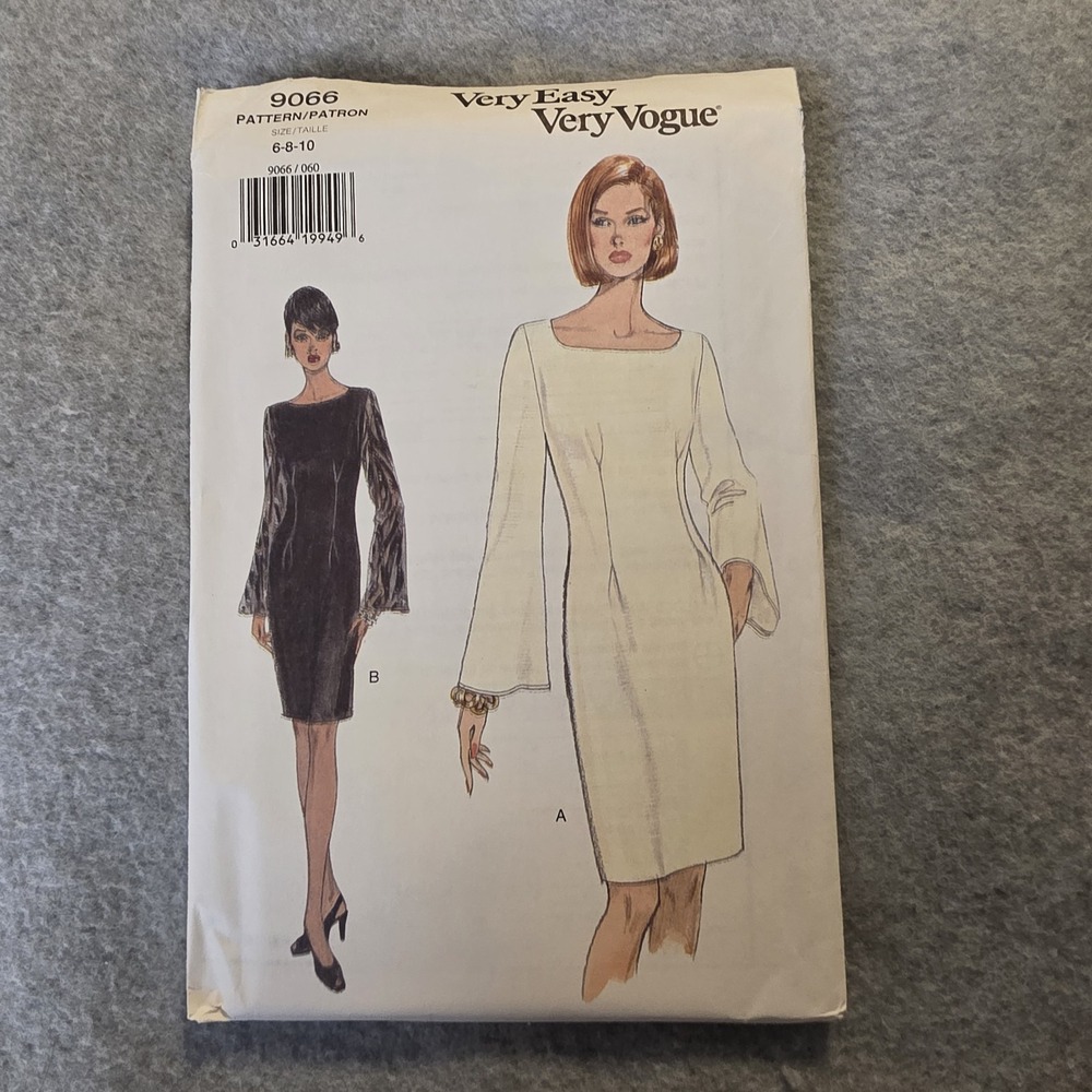 Very Easy Very Vogue Pattern 9066 Size 6-10 Uncut Condition New